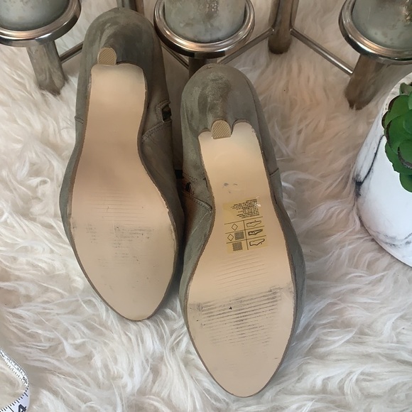 H&m Grey High Heel Ankle Boots Size 8 - Picture 5 of 10